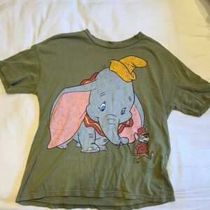 Green Elephant Graphic T-Shirt
